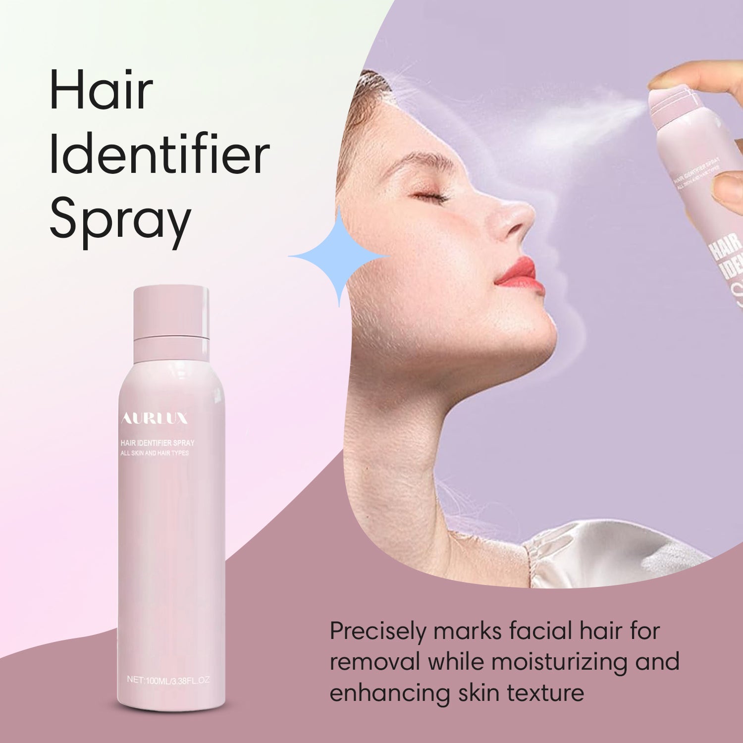 Hair Identifier Spray (+4 Dermaplaning Razors)